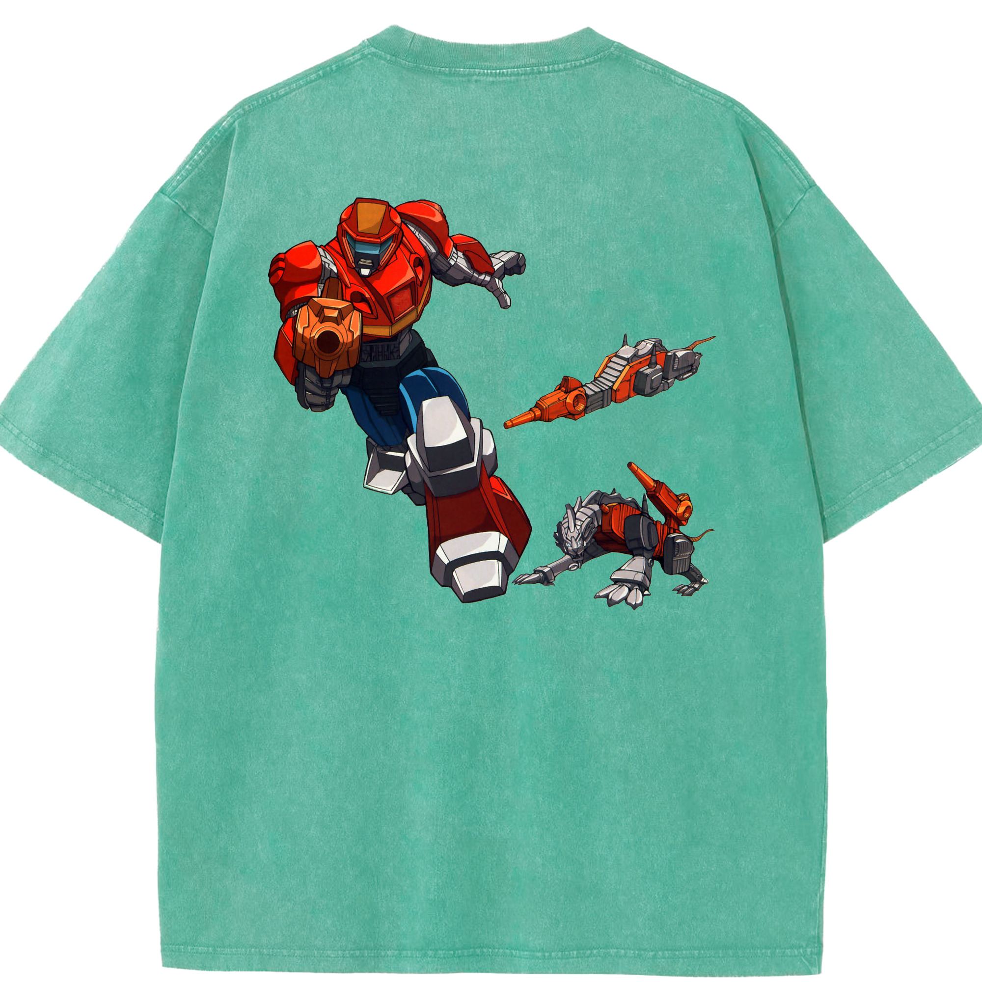 （画像用）  綿100% ヴィンテージ風 半袖Tシャツ（背面プリント）